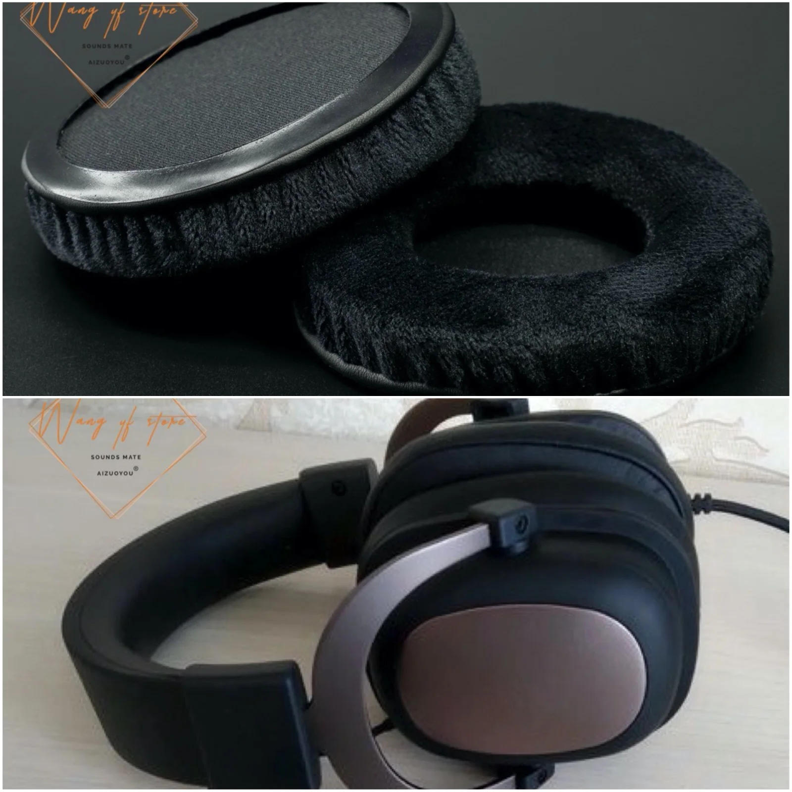 Thick Velour Velvet Ear Pads Cushion For Havit H2002D Headphone Perfect Quality, Not Cheap Version