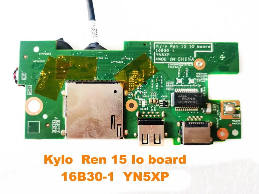 16B30-1 for Dell Inspiron 7570  7573 USB Board  Kylo  Ren 15 Io board   YN5XP tested good