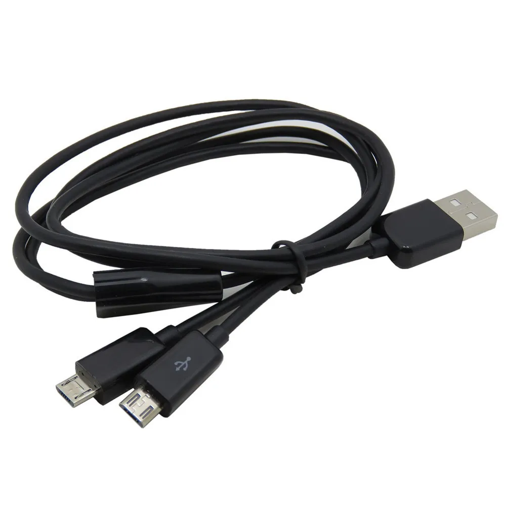 Podwójny kabel Micro USB Splitter kabel do ładowania USB męski na 2 Micro USB Splitter kabel do ładowania 1 do 2 ładowarka Micro USB kabel do