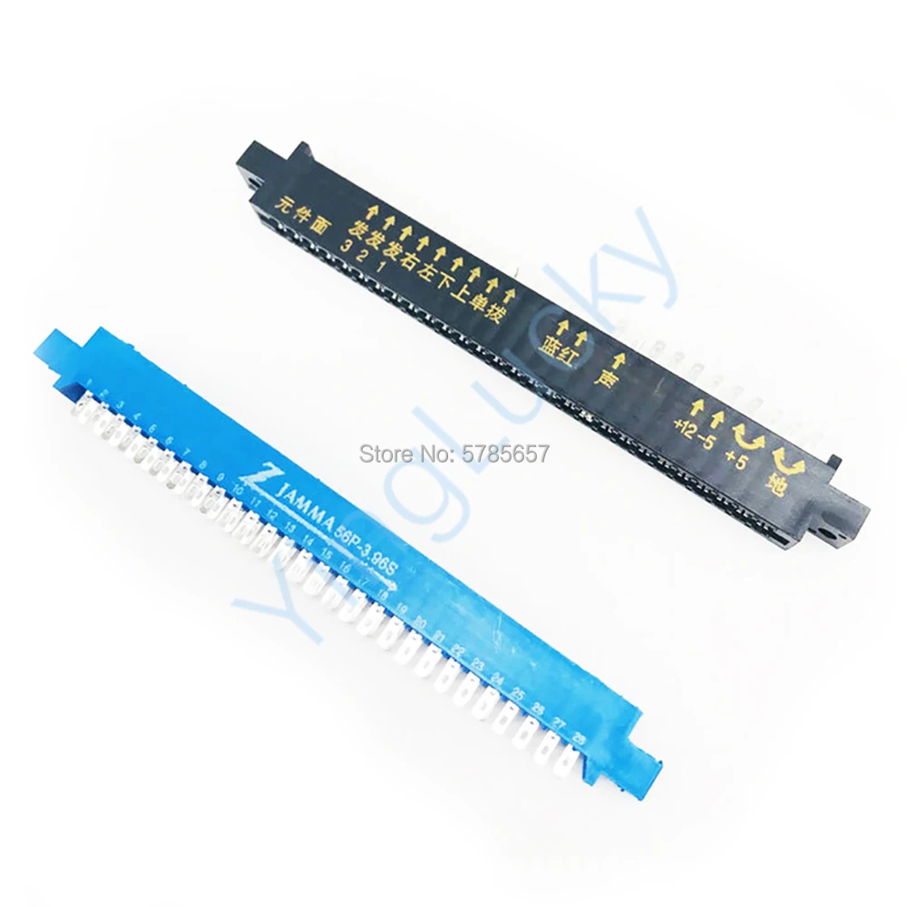 JAMMA-Wire Connector Jamma Harness for Arcade Game Board, Fighting Machine, Black and Blue Optional, 28 Pin, 1 Pc