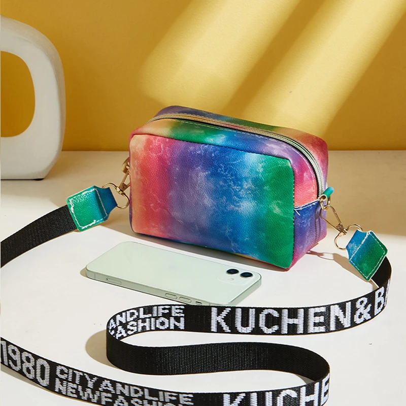 Frauen Handtasche und Geldbörse einfache Designer Mode lässig Umhängetasche breiten Riemen Umhängetasche weibliche kleine Telefon Umhängetasche – Detail 12