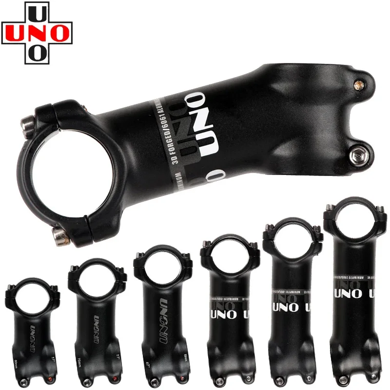 UNO +/-17Degree MTB Road Bicycle Stem Ultralight Aluminum Handlebar Stem 31.8mm 60-130mm Bike Accessories