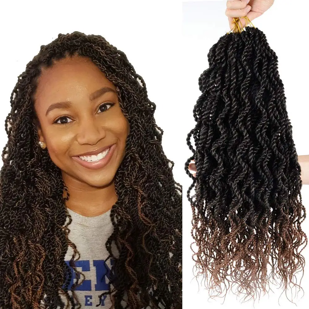 wavy crochet braids senegalese twists 18 inch ombre senegalese twist crochet hair curly ends