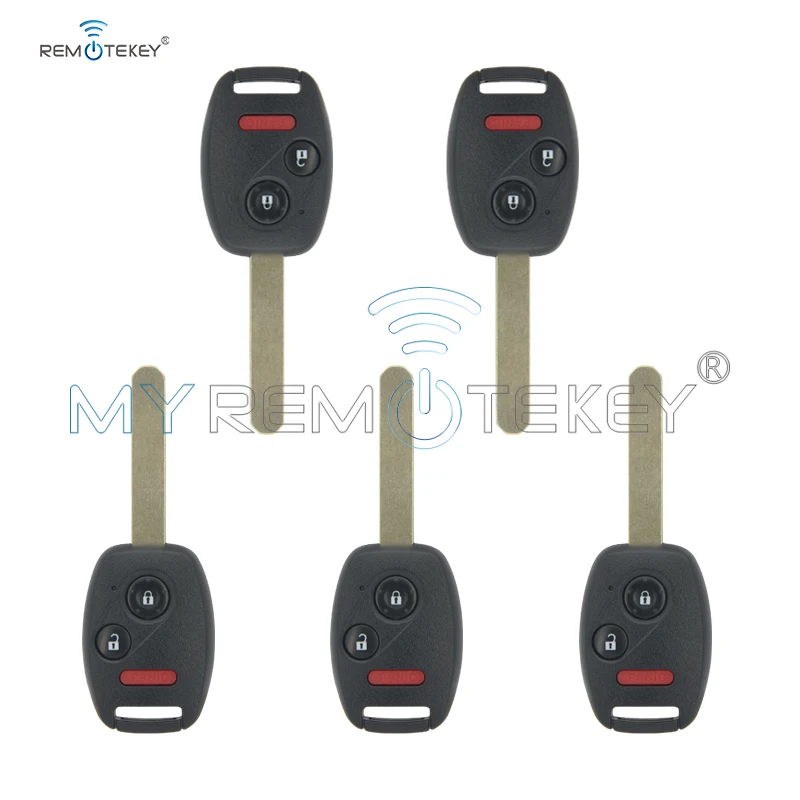 Remtekey 5pcs remote Key MLBHLIK-1T 2 Button with Panic S2082-A 2-AT 72148-SNV-H010-M2 HON66 313.8 Mhz for Honda CRV FIt