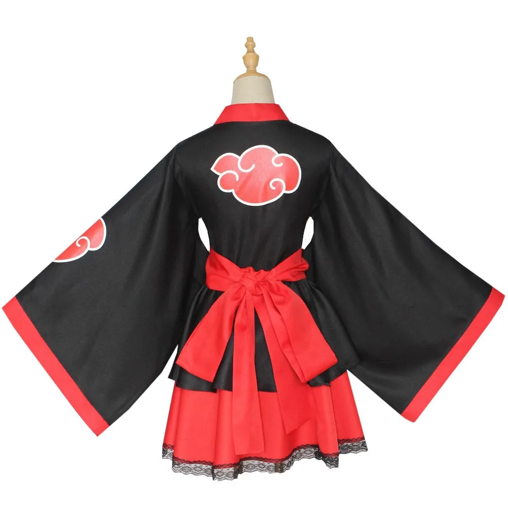 Akatsuki Shippuden Uzumaki  Naru to Hinata Kakashi Sasuke Female Lolita Kimono Dress Anime Cosplay Costume For Women Clothes