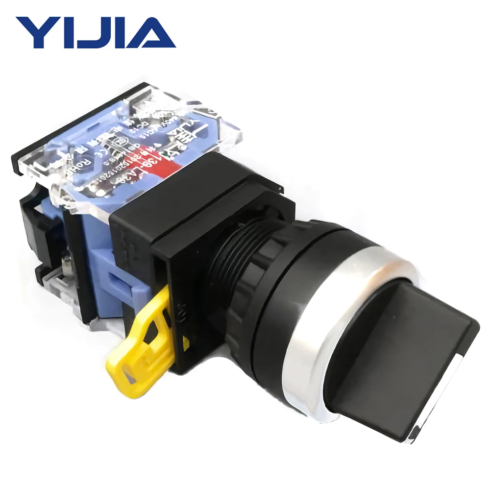 22mm 2 Positions Selector 10A 440V Maintained Self-Recovery Push Button Switch LA38A-11X