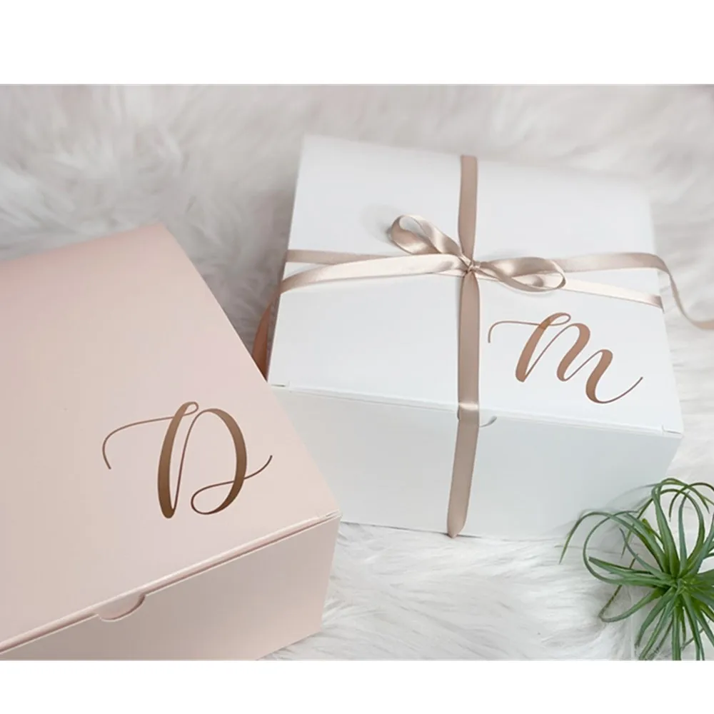 personalized Bridesmaid initial proposal boxes   will you be my bridesmaid boxes  custom Wedding gift boxes  bridesmaids gifts