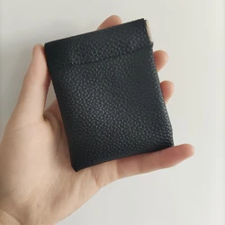 Monedero de cuero Pu para hombre y mujer, monedero pequeño para cambio de dinero, llave, auriculares, tarjetero de crédito, Mini billetera corta para niños y niñas