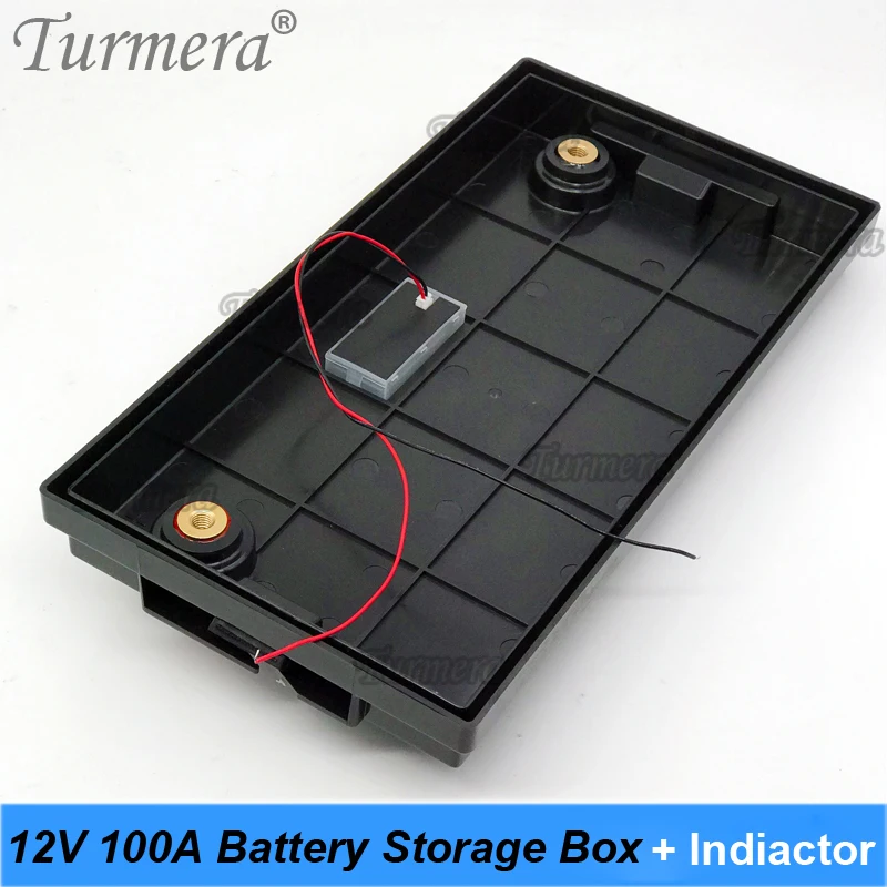 Turmera wskaźnik 12V pojemnik na baterie dla 100Ah montażu 3.2V Lifepo4 baterie, aby Panel słoneczny lub system ups