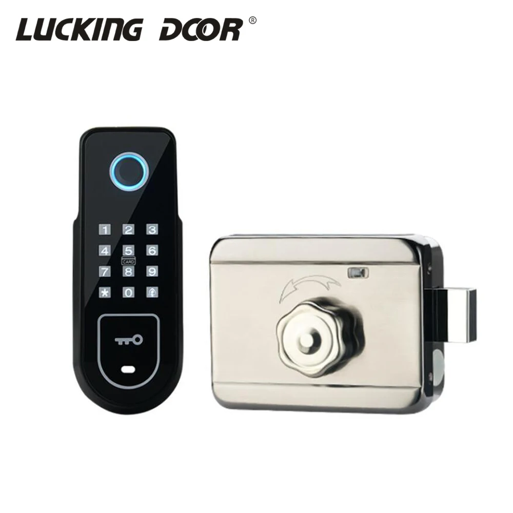 Hide Key Digital Keypad Door Lock Fingerprint Lock Remote Control Lock Keyless Door Lock  Easy install 13.56Mhz IC card