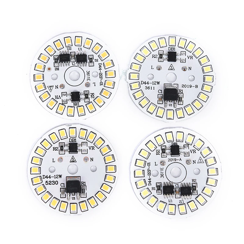 220V LED 電球パッチランプ SMD プレート円形モジュール光源プレート電球ライト