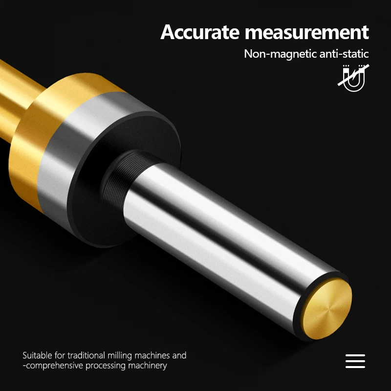 Titanium Non-magnetic Mechanical Edge Finder Center Finder Touch Point Sensor For CNC Milling Lathe Machine Measurement Tool