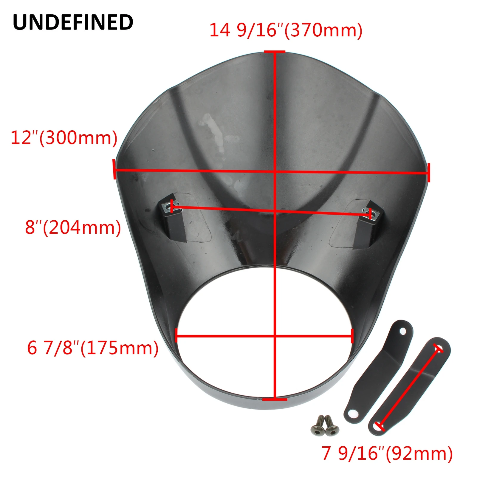 Black Motorcycle Headlight Fairing Mask Windshield Windscreen Cover Mount For Yamaha XVS 950 SPEC BOLT Bolt 950 Accessories