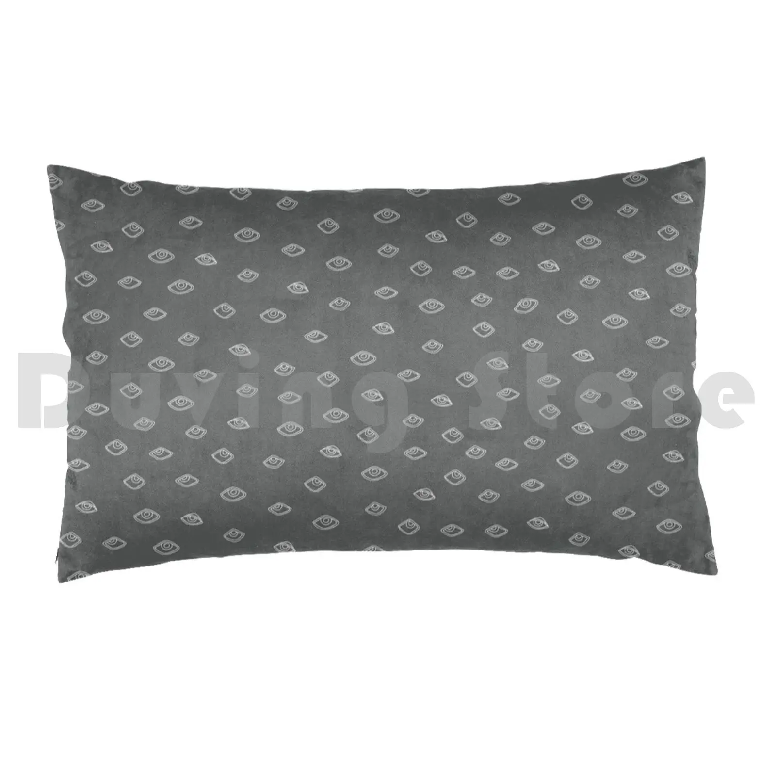 Eye Pattern In White And GreyPillow case White And Grey Grey Pattern Grey Color Pattern Eye