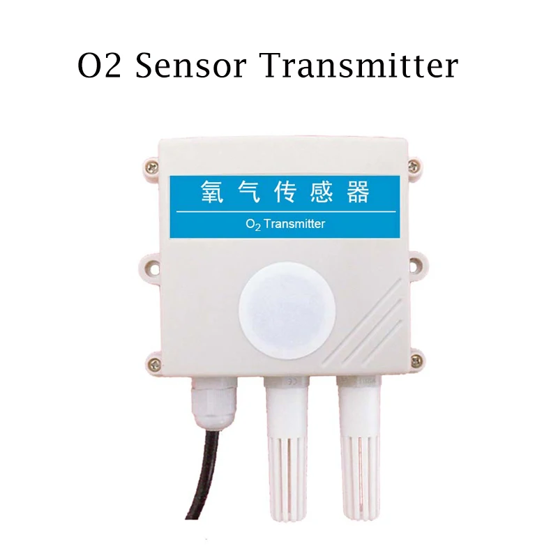 O2 Oxygen Sensor Transmitter Concentration Content Detector 4-20mA Analog RS485 Electrochemical Module