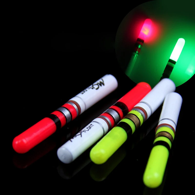 20pcs/lot Green/Red LED Light Stick With Connector Tube Lightstick Float Bobber Accessroy Work With CR322 Night Fishing J352