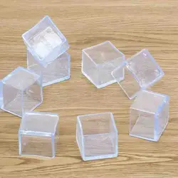 Non-slip Furniture Legs Cover Transparent Wear-Resistant Floor Protector 20pcs/lot Table Chair Foot Cap Pad Sofa Stool Feet Mat