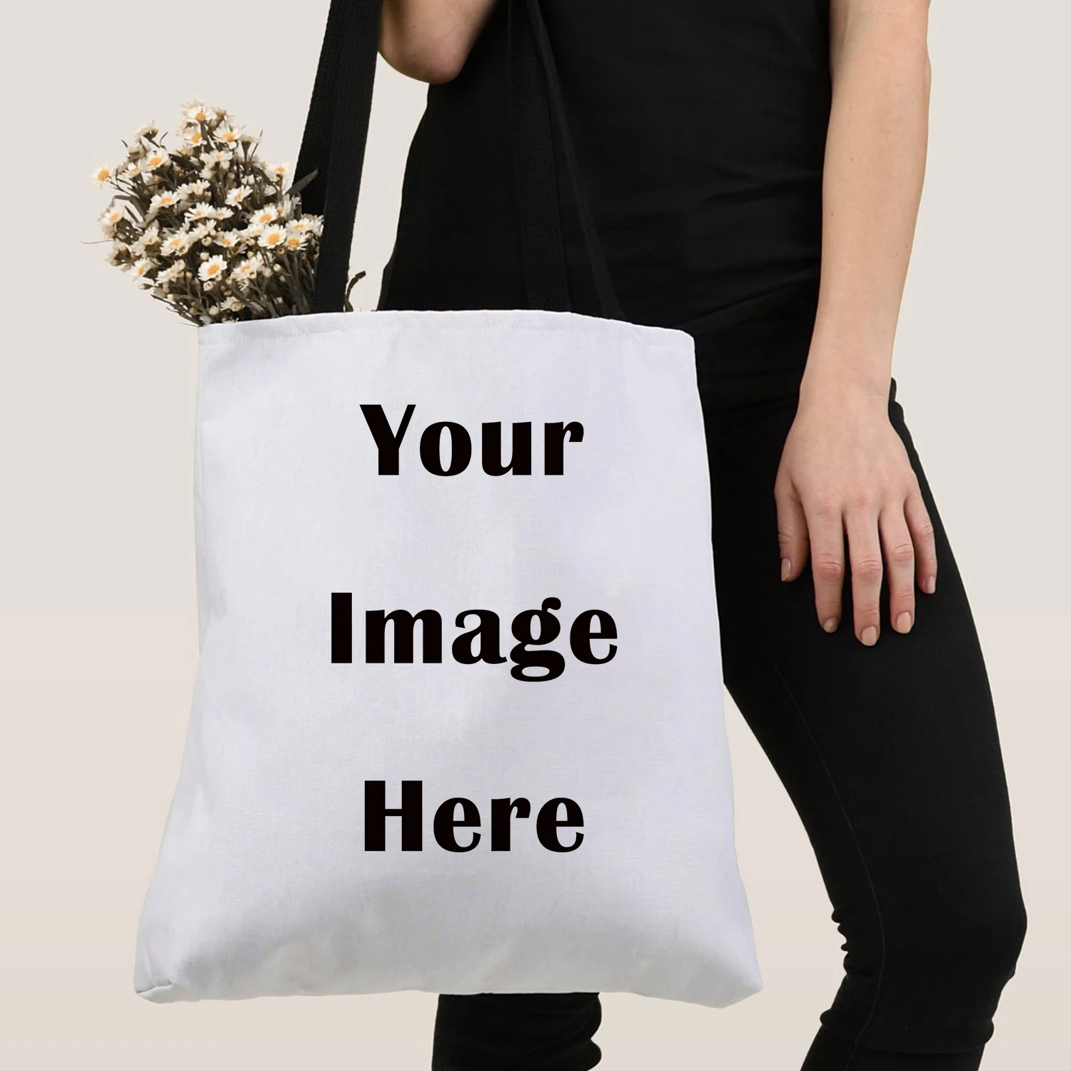 LVYZIHO Personalized All-Over-Print Tote Bag Handbags For Big Kids, Teens, And Adults Shopping Bags