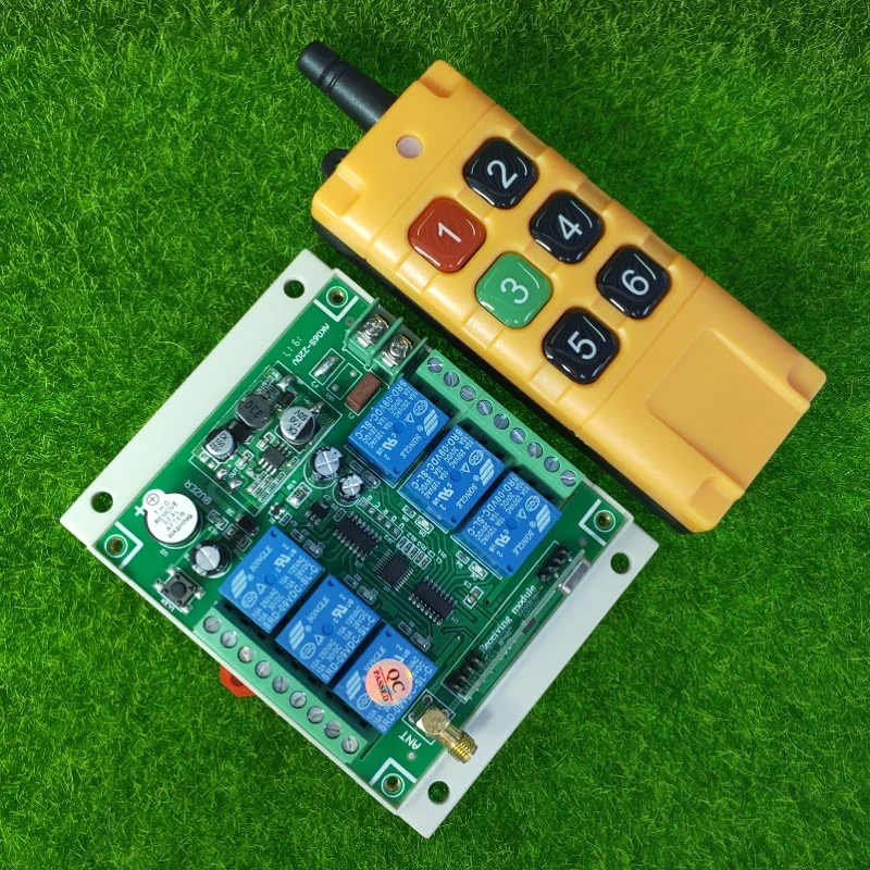 universal DC 12V 24V 36V 48V 10A 6CH 30A relay RF Wireless radio Remote Control 433 mhz or 315mhz Industrial/agricultural