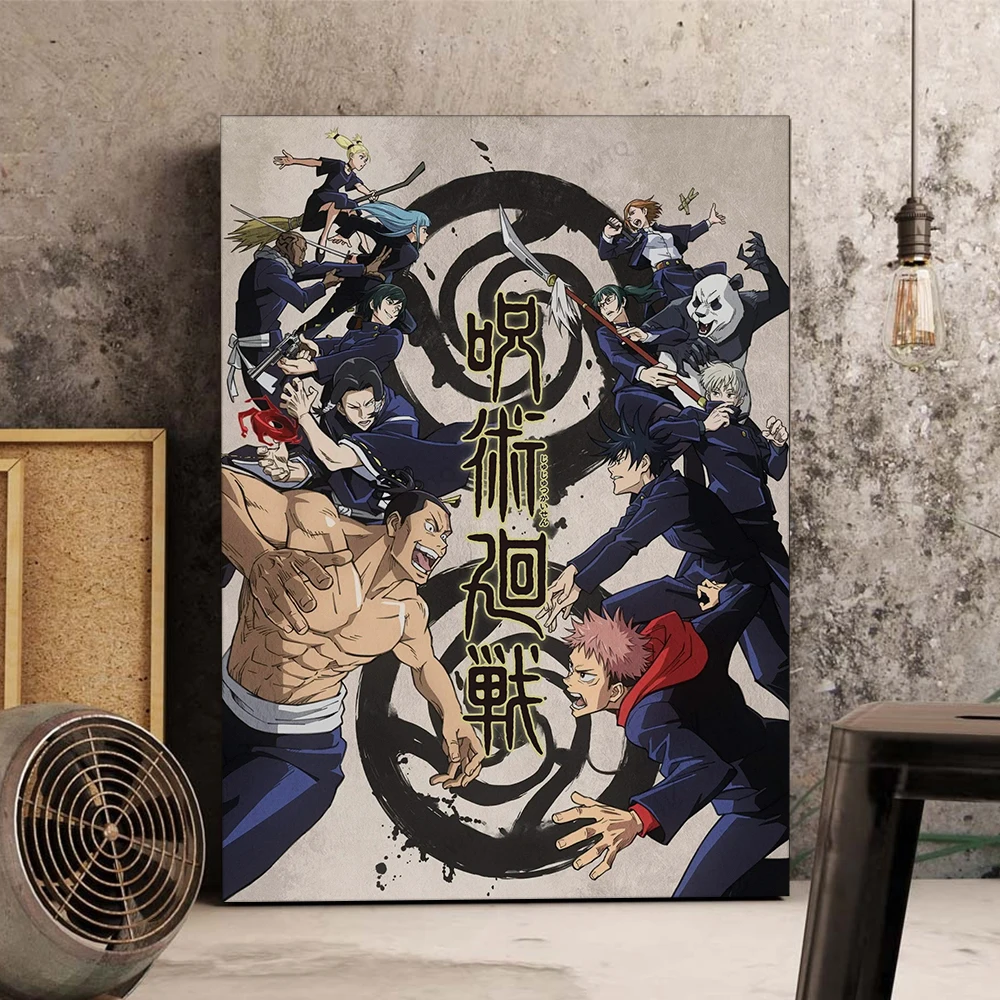 Anime Poster Jujutsu Kaisen Gojo Satoru Canvas Poster Print Wall Art Painting Nordic Kids Decor Picture Children Bedroom Decor