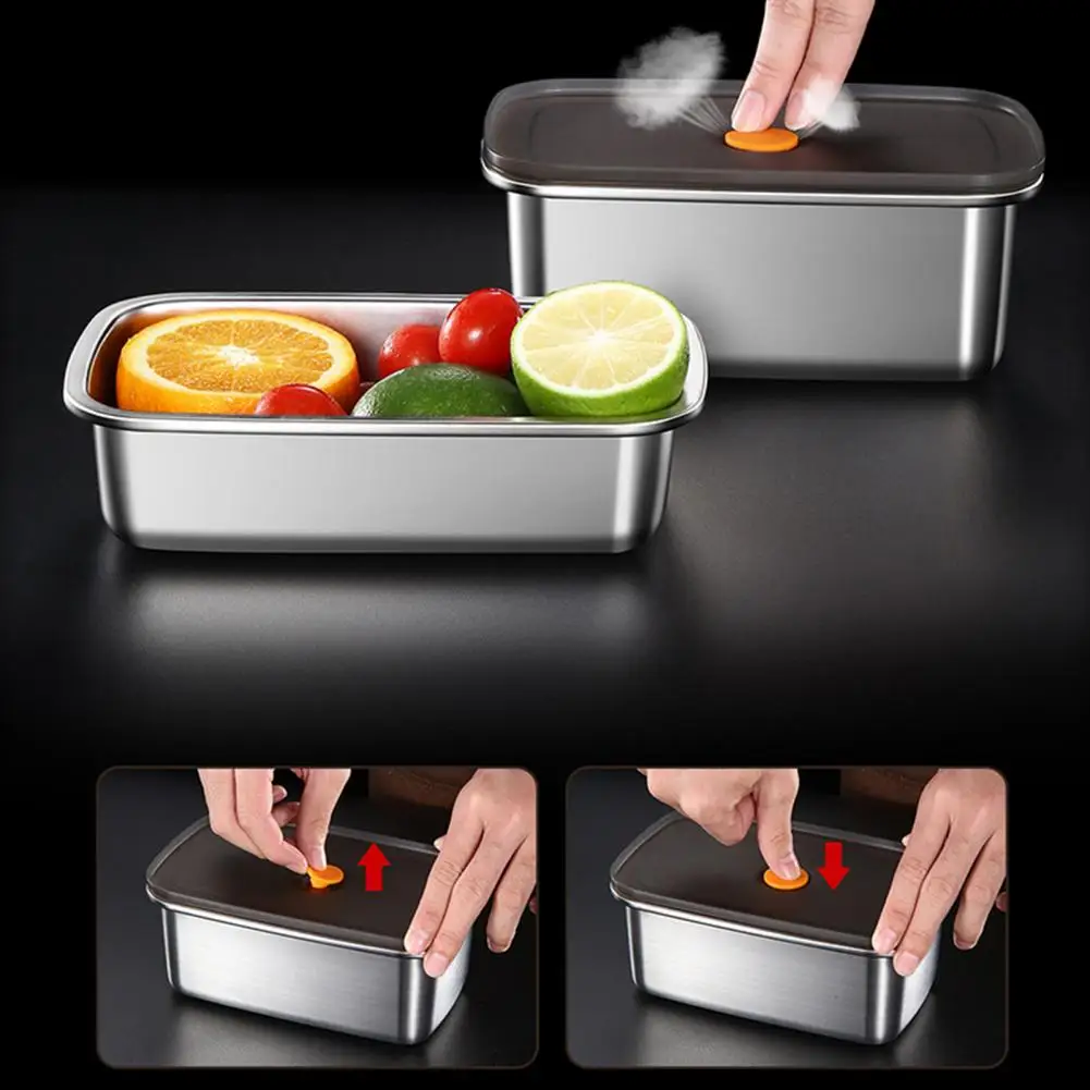 Stainless Steel Lunch Containers Food Preservation Leak Proof Food Storage Container Bento Box