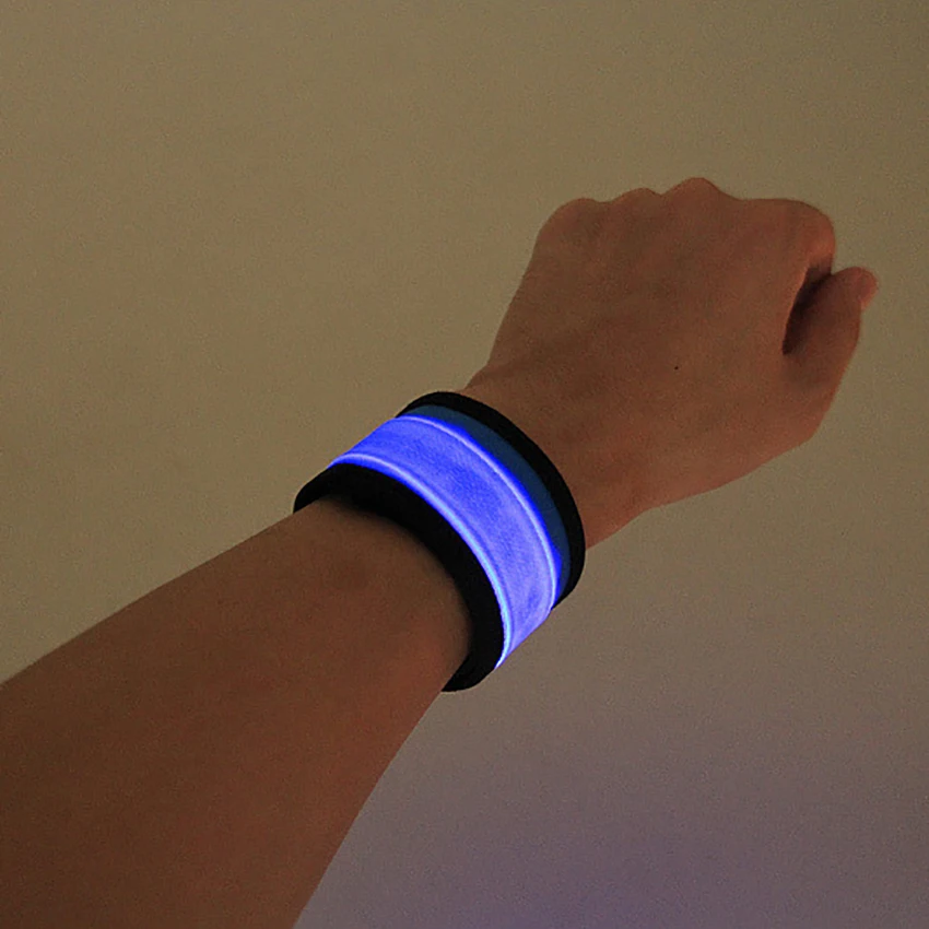 LED Light Up Wristbands for Men and Women,Flashing Arm Wrist Band,Safety Gear Lights for Running, Outdoor Sports Fits,Women,Kids