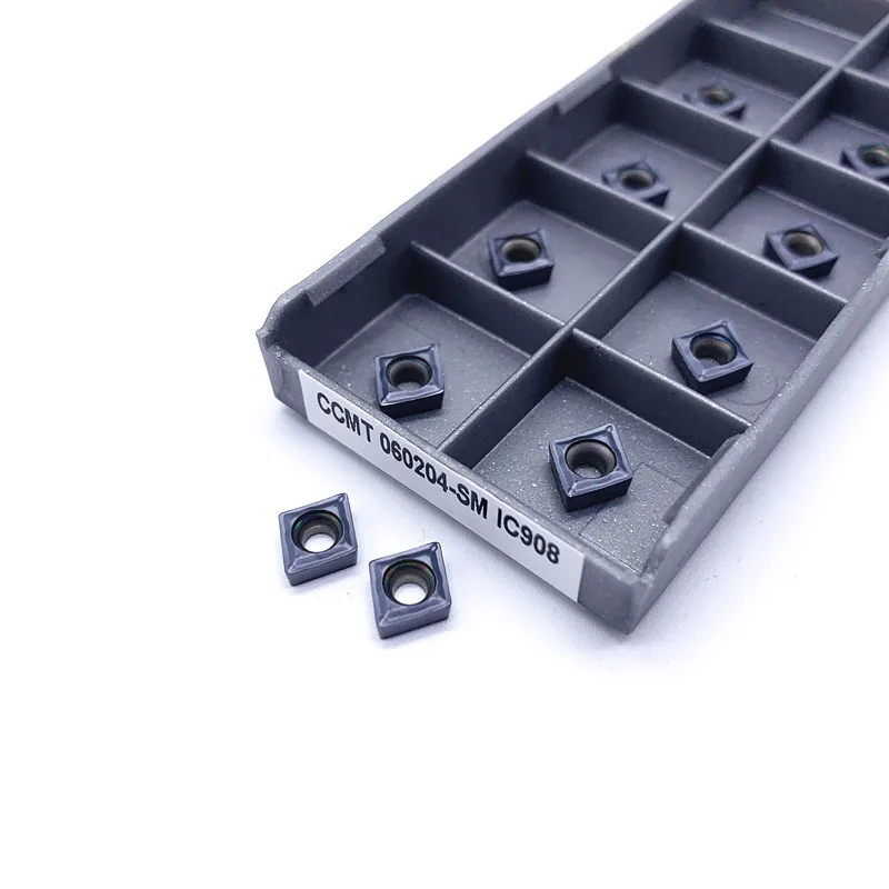 CCMT060204 CCMT060208 SM IC907 IC908 карбидный токарный станок с ЧПУ CCMT 060204 060208 IC 907 908 токарный металлический инструмент