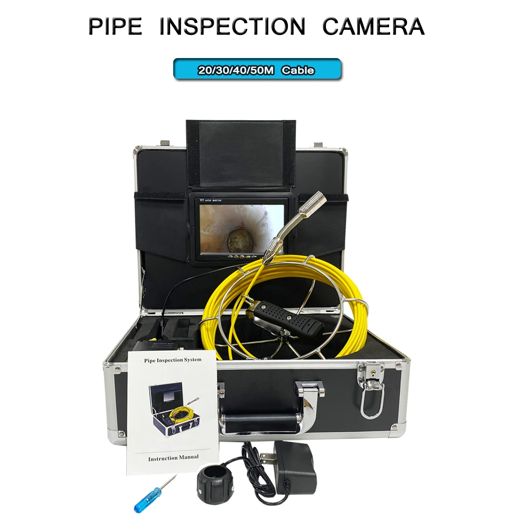 

23mm Camera for Pipe Endoscope,Drain Pipeline Sewage Inspection System with 20/30/40/50m Cable Optional