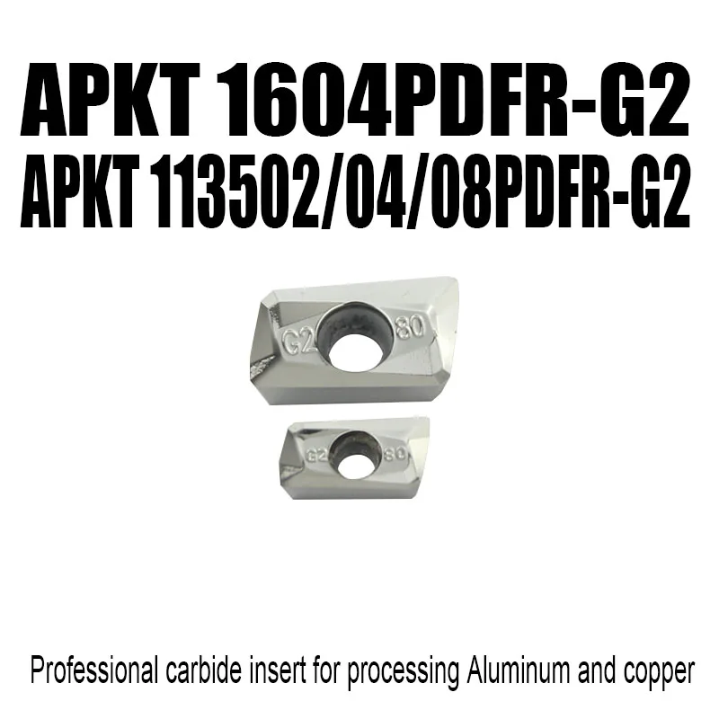 APKT1604PEFR G2 1135 turning tool carbide insert Lathe CNC milling tools cutter specialize in Aluminum copper nonferrous Metal