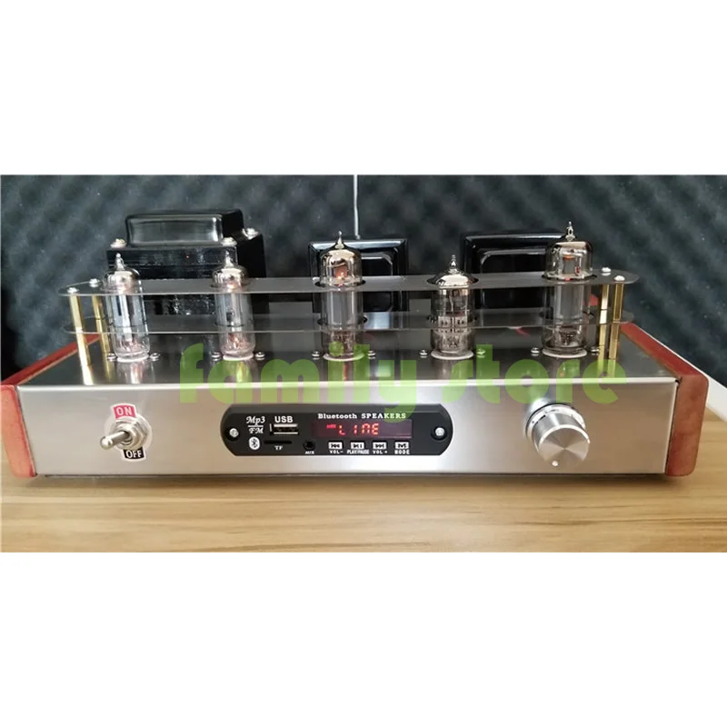 hot sell！6N2 6P1 tube amplifier, dual 6Z4 tube rectifier, transparent and beautiful silver, high sound resolution