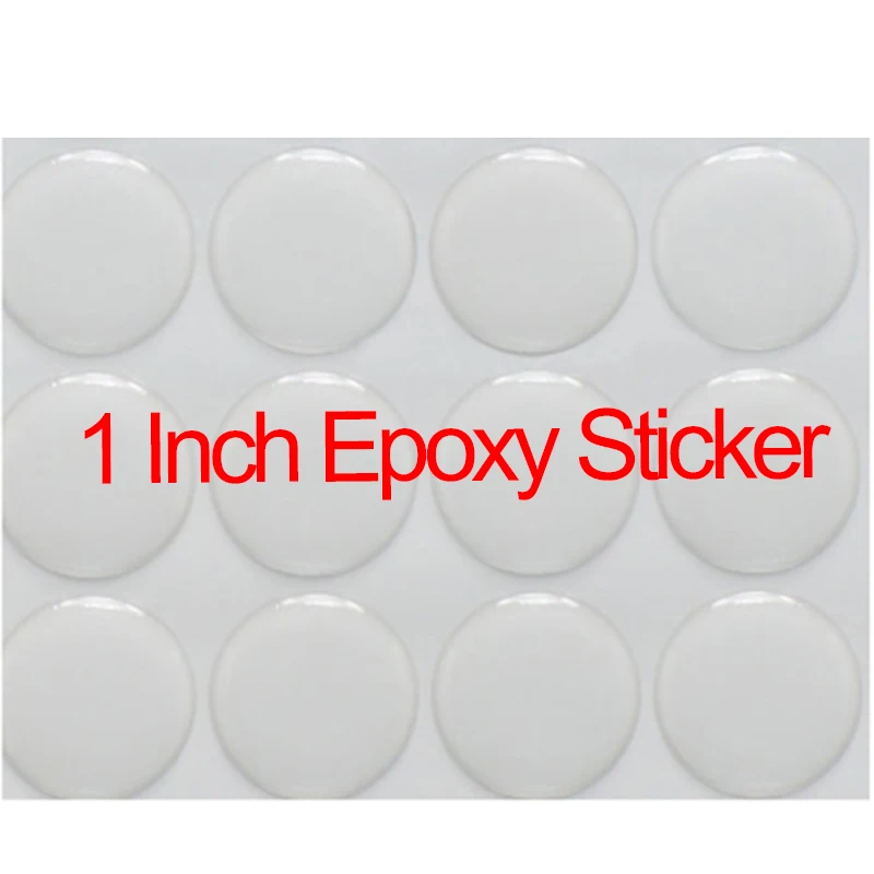 

1Inch/25.4MM Clear Epoxy Stickers Round Dome 3D Crystal Domes Resin Self Adhesive Patch For Bottle Caps DIY Crafting 500/1000PCS