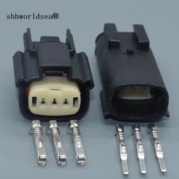 

Shhworldsea 3 pin female male auto electric housing plug wiring cable unsealed connector plug 33471-0306 33471-0301 33481-0301