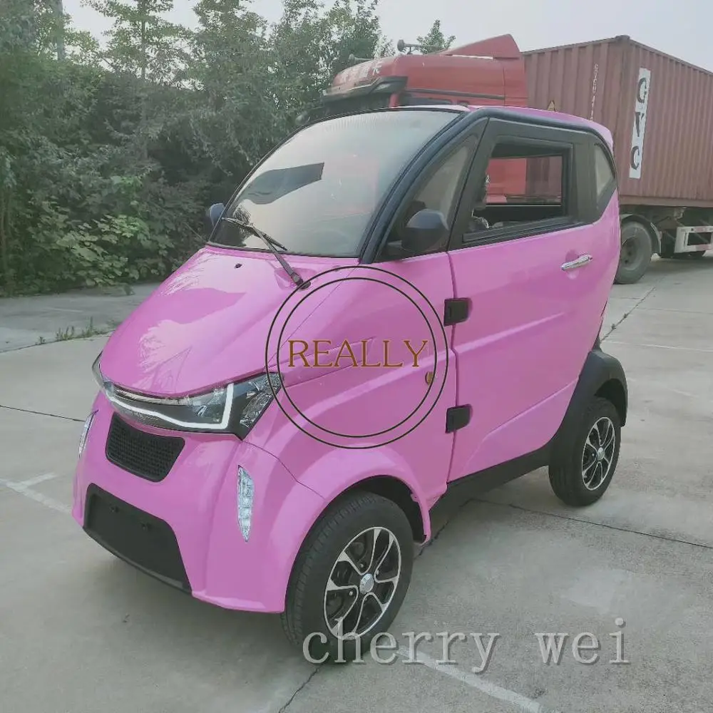 4 Wheels 3 Seats 3 Or 4 People Electric Car Mini 4 Wheels Electric Mobility Scooter Electric Mini Car Lithium Battery CKD