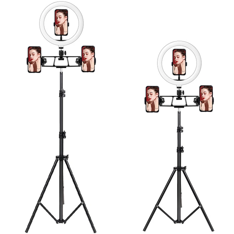 26/33cm Photo Ring light Led Selfie Ring Light Phone Bluetooth broadcast bracket Photography Lighting With Tripod