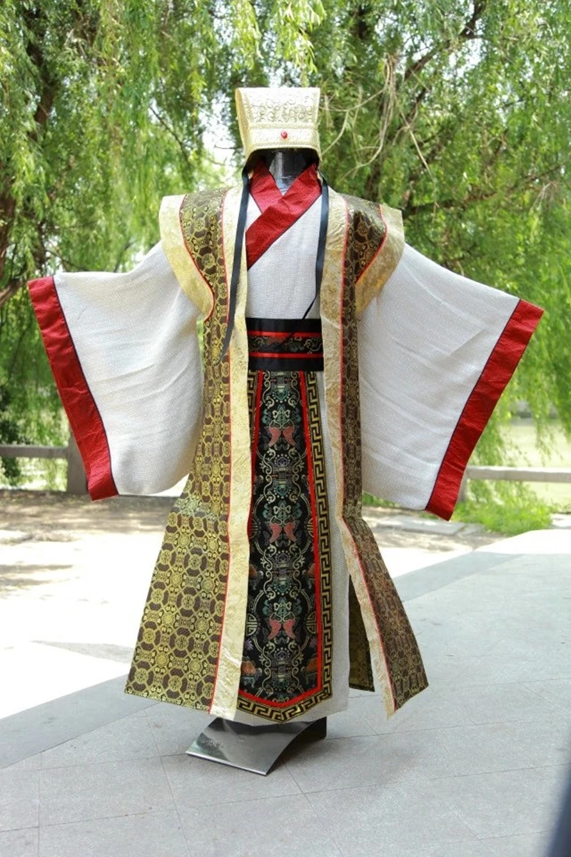 Ancient kungfu uniforms chinese traditional men clothing tang costumes dragon ancient emperor suits cosplay costume