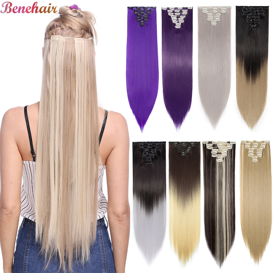 BENEHAIR Synthetic Clips Hair 23/26\