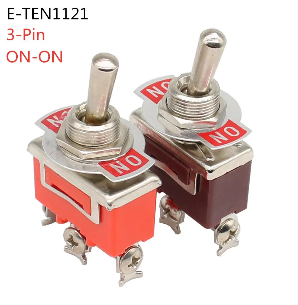 Good Quality E-TEN1121 3-Pin SPDT 3 Terminal G110 ON-ON 15A 250V Toggle Switch