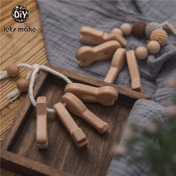 Wooden Toy Children's Beech Bracelet Creative Nordic Style baby & Mother Game Wooden Toy Gift For Newborn Baby