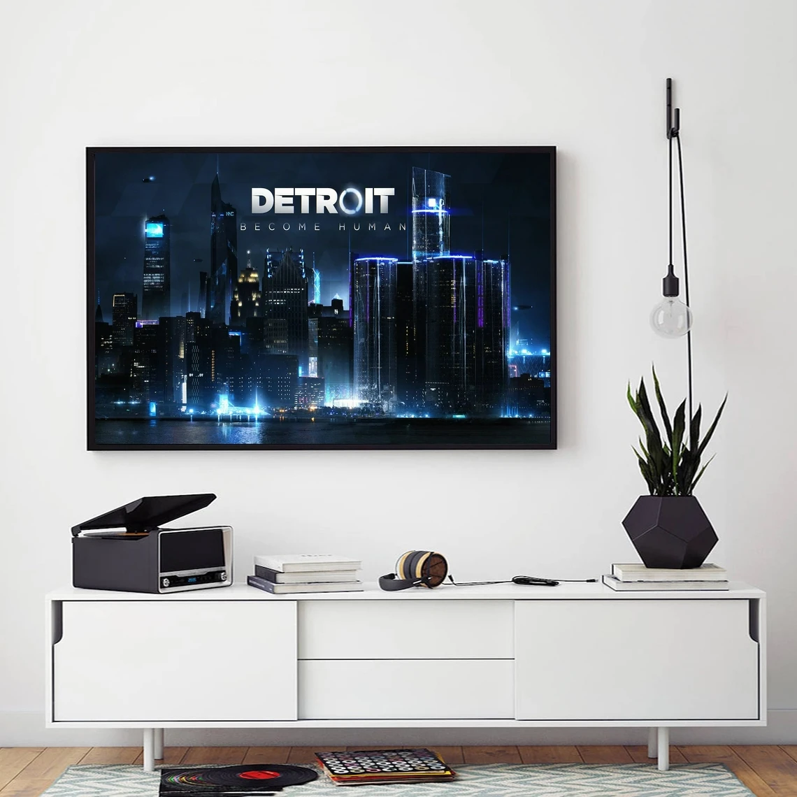 Póster de videojuego Detroit Become Human 2, impresión artística en lienzo, pintura, imágenes de pared, decoración del hogar para sala de estar, sin marco