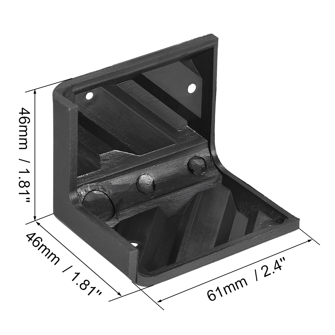 Uxcell Speaker Corner Protectors Cabinet Edge Corner Speaker Stackable Guard Wrap Angle Case Protection 8pcs