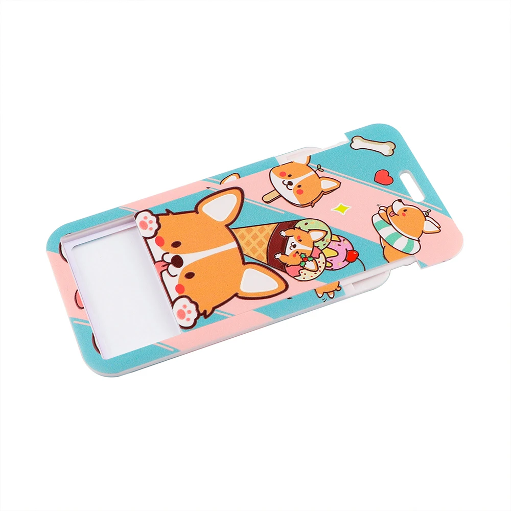 Correa de cuello para llaves ER1568 Kawaii Corgi, cordón para tarjeta de identificación, gimnasio, soporte para insignia USB, cuerda para colgar,