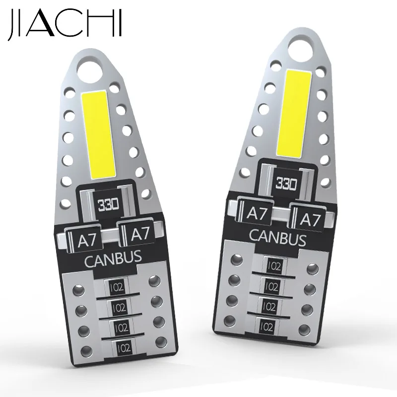 

JiaChi Factory 100PCS 7020 LED Chip 2SMD T10 Led 12V Bulb For Universal W5W 194 Auto Car Light CANBUS Interior Dome Lamp 6000K