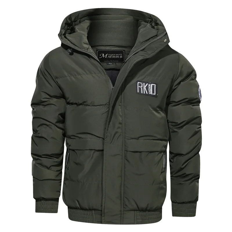 Drop Shipping ฤดูหนาว Parka แจ็คเก็ตกลางแจ้งลำลองคอปกเสื้อกันหนาวฤดูหนาวที่อบอุ่นเสื้อ Ropa De Hombre