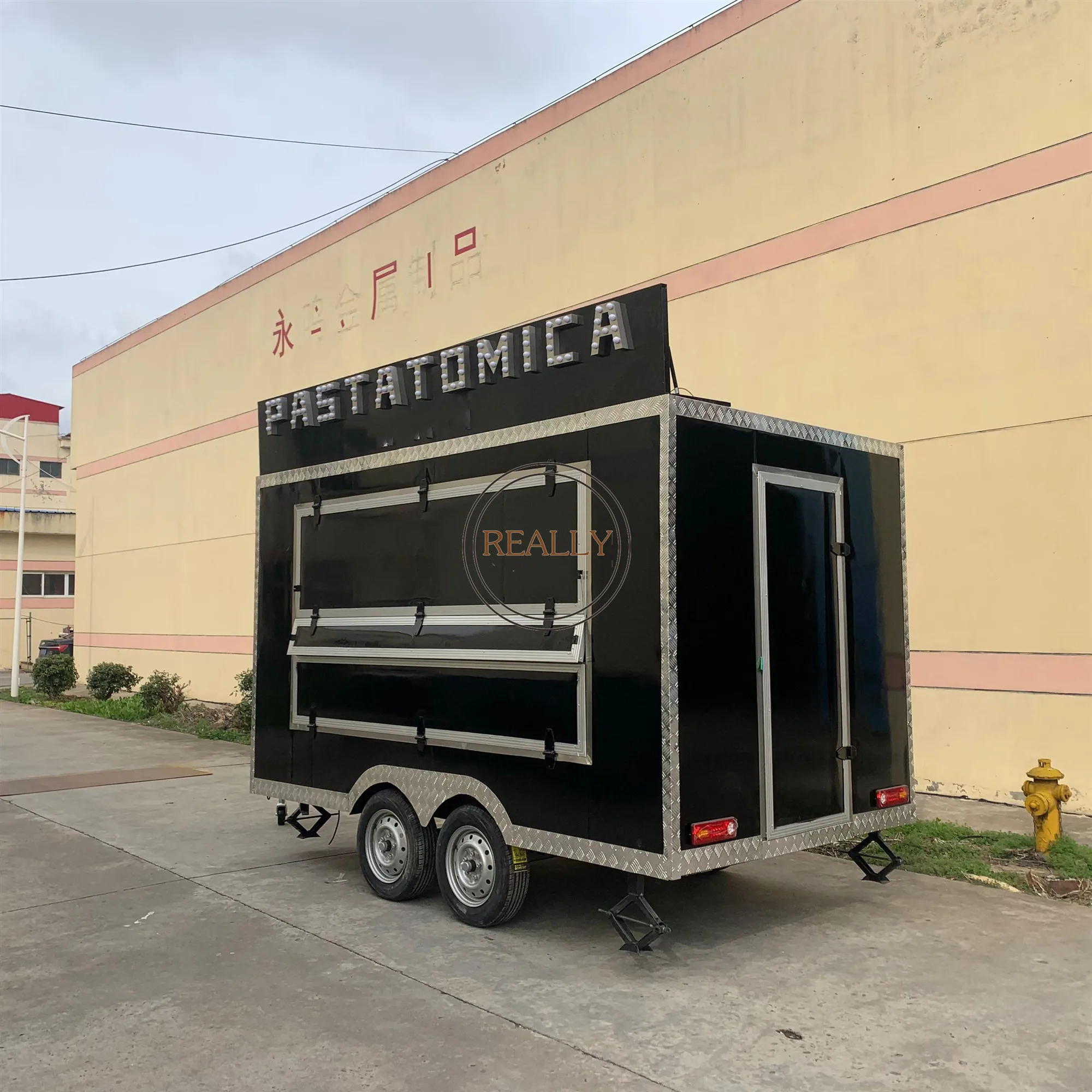 Strada vendita caffè furgone carrello distributore Pizza Taco cibo furgone camion gelato rimorchio Mobile veloce per alimenti