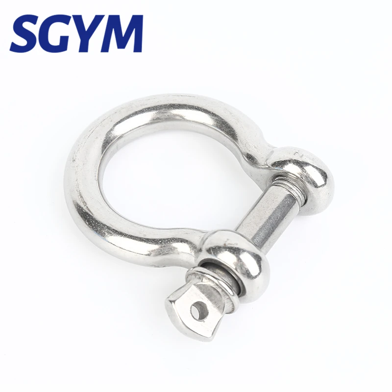 304 Stainless Steel Shackle Bow U-type High-Strength Lifting Ring Buckle Connection Fixed Chain M4 M5 M6 M8 M10 M12 M14 M16