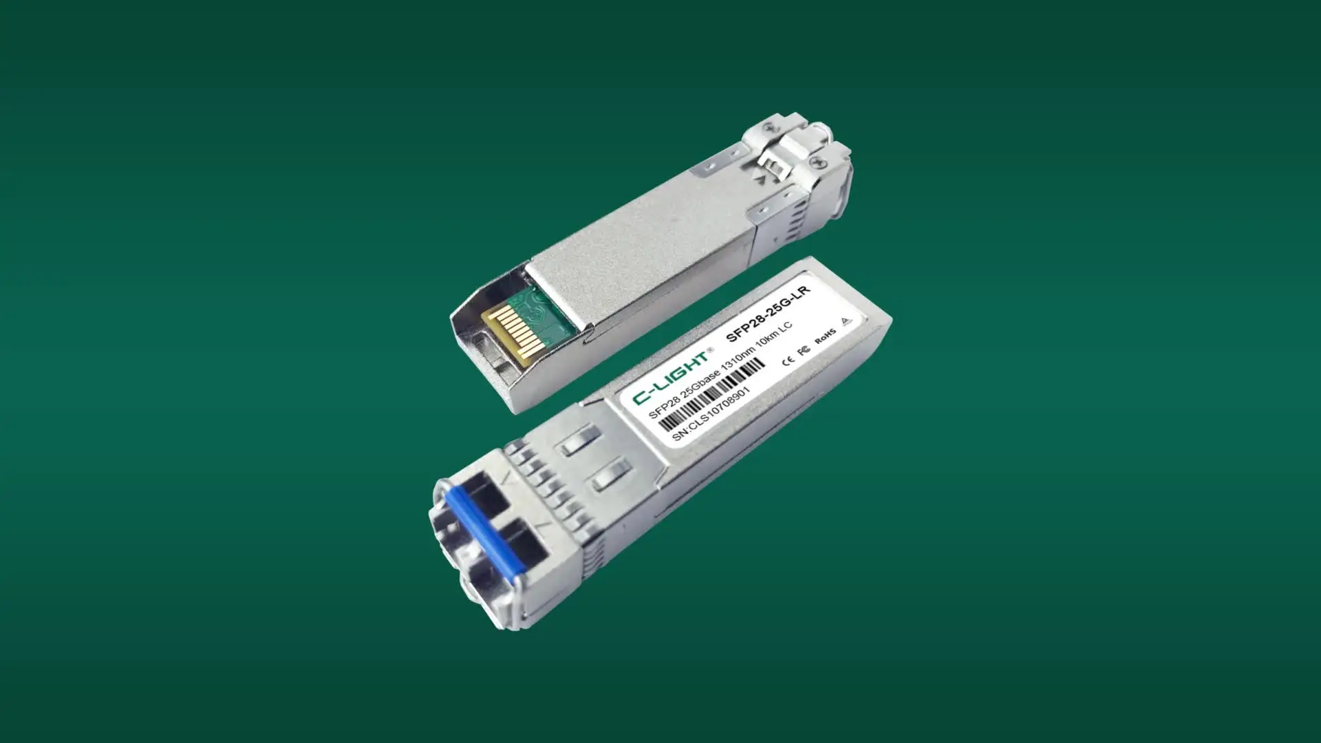 

C-LIGHT SFP-25G-LR20 25GBase-LR SFP28 1310nm 20km SMF DOM IDC solution Transceiver Module