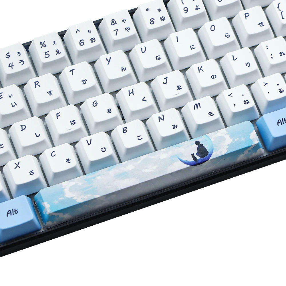 dye subbed 60% PBT OEM Set Mechanische Toetsenbord keycap Voor GH60 RK61/ALT61/Anne/poker GK61 GK64 dz60 Japan Character Keycap