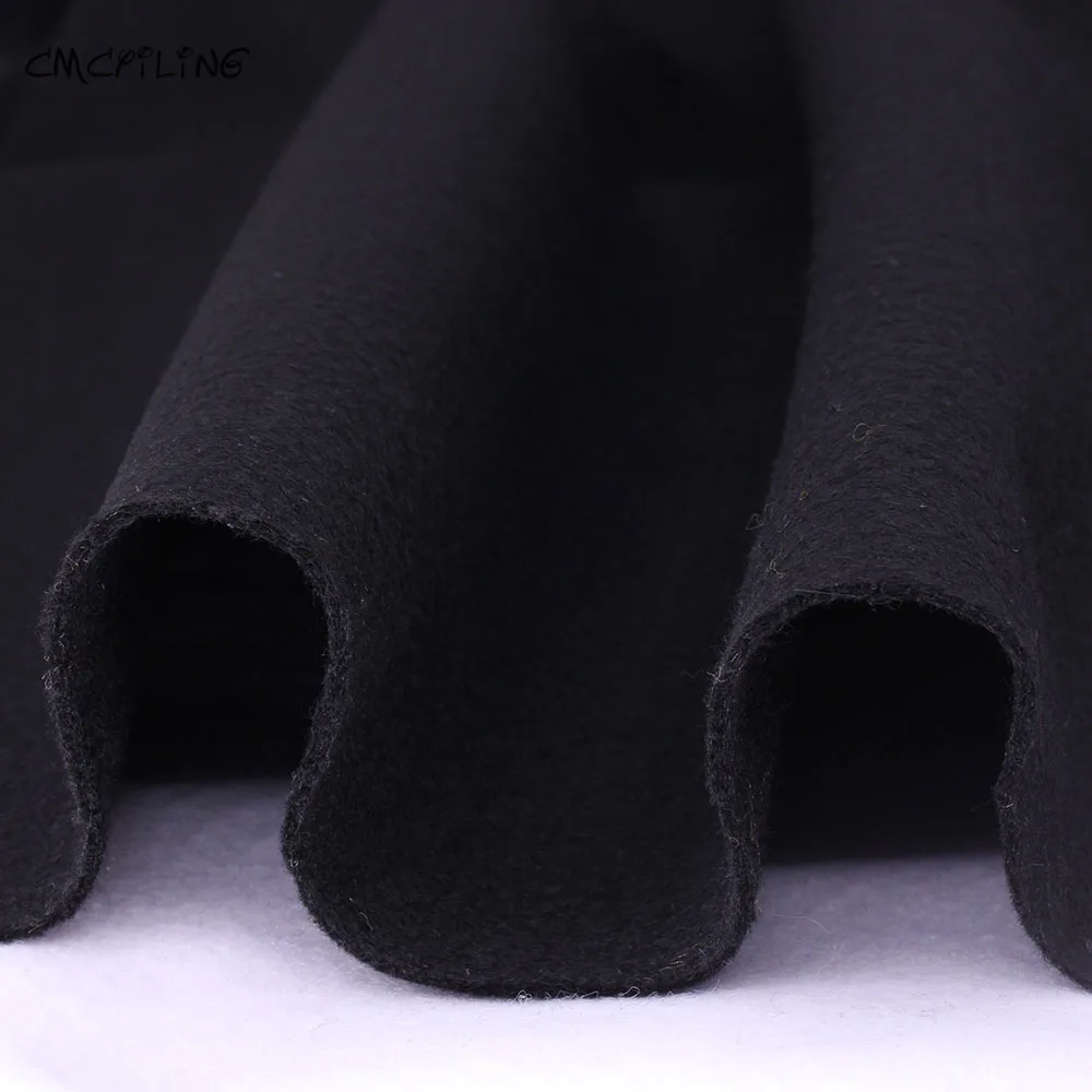 White Black Soft Felt,Felt Craft, Polyester NonWoven Felt Cloth,Decoration Material ,For Scrapbooking,Sewing Toys