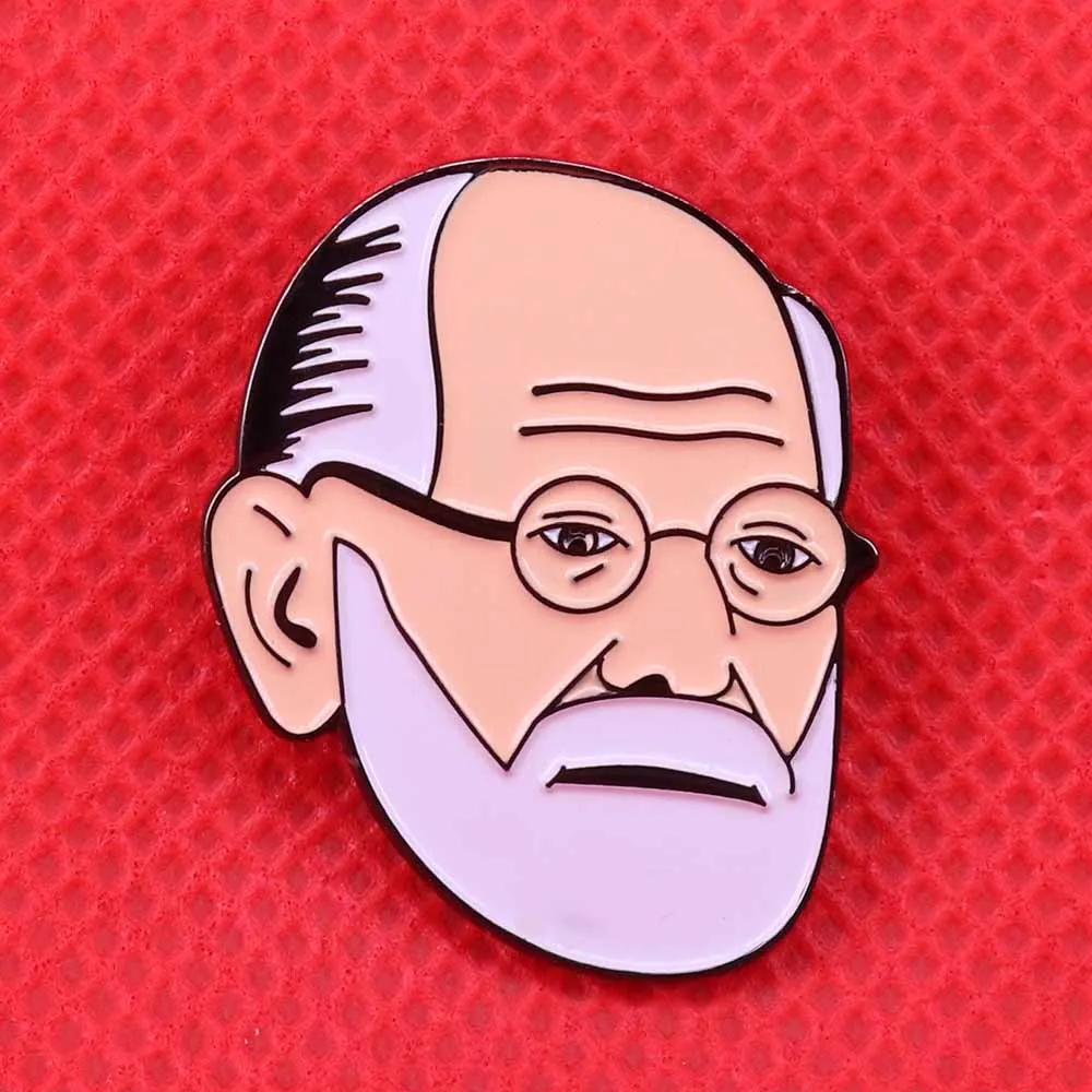 Guild Freud-pin de esmalte, broche de Psicología, insignia de Psicoanálisis, neurología, joyería, regalo geek
