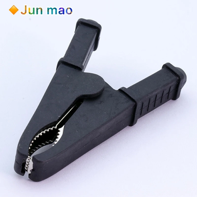 2Pcs 50A Red + Black 75mm Insulated Crocodile Crocodile Car Caravan Van Battery Test Lead Clips Best Promotion Alligator Clips